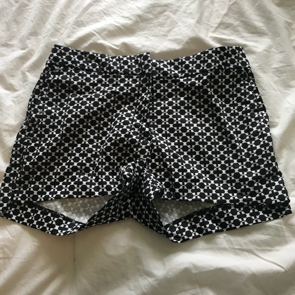 Black and White Patterned shorts from H&M